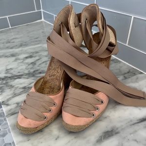 Pale Pink Ballet Tie Loft Espadrilles